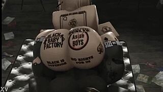 snow bunny fat ass rides dick hard in roblox studio 🔥🍆💦