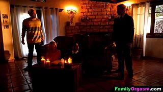 dark emo teen and best friend summon stepdads for wild orgy with blowjobs cowgirl and orgasms