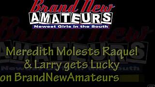 Feel the Heat as Horny Cuties Raquel Love and Meredith Suck Ride Cock Wildly