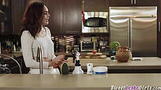 sexy horny teen lesbians freya parker and katrina colt kiss lick wet pussies natural big tits in lingerie