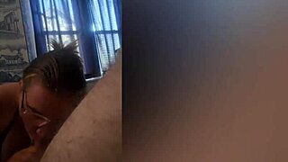 Chubby Amateur Gives First Blowjob With New Piercings