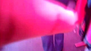 big ass milf in tight jeans struts down the street teasing everyone