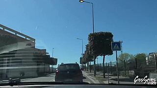 Nikita's fiery hair flies as milf gets bent over for lingerie pounding