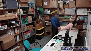 Sexy Blonde Cop Pounds Petite Emo Thief's Tight Holes Hard