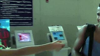 damn giving a sloppy blowjob right in front of the holiday mirror gets so intense