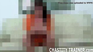 your cock locked bound in femdom prison for my toys and torment