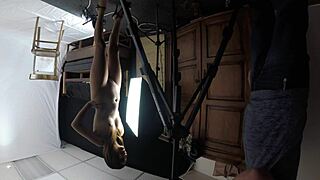 Skinny Mandy Mynxx gags deep on choking cock oral destruction