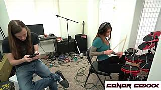 alt rocker chick takes massive cock deep in her tight ass for wild anal ride