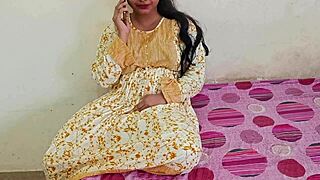 horny 18yo desi muslim teen rides bent over doggystyle creampie in coaching with hindi moans