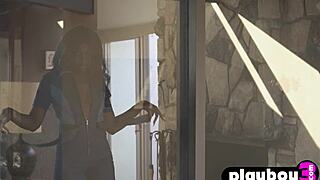 ebony teen victoria antoinette teases big ass undress