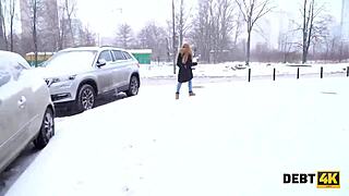 😘 debt collector bends over cute redhead teen and pounds her shaved pussy pov 😏