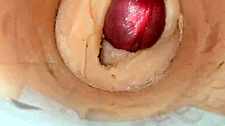 Camera Shoves Deep In Tight Pussy For Huge Cum Explosion Blast!