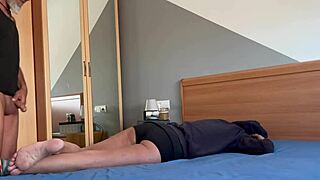 Stepsister fights domination but begs for my hard cock inside her