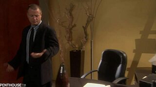 luscious latina boss dee deepthroats and rides employee cock