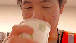 Woman walks casually outdoors during daily work shift