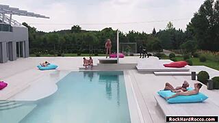 Blonde slut babe anally reamed till she squirts everywhere