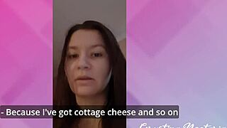 Girlfriend Fails at Food Blogging But Excels Bent Over Kitchen Desk Fuck