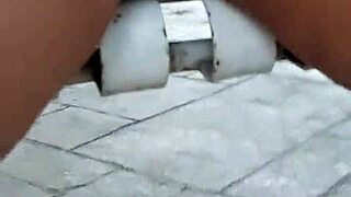 Chubby Latina Whore Parks Huge Pussy Toy Stuffed Horny