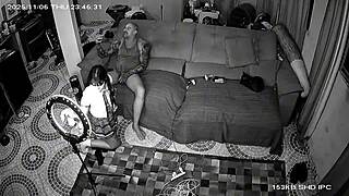 security cam catches brunette latina anal pounding on beach