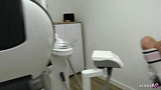 Petite German Nurse Fucked Doggystyle by Boss Doctor in Hospital Gets Massive Cumshot on Tight Pussy