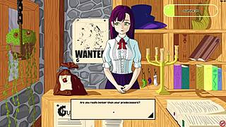 hey tutorial girl strips TOPLESS in monster girl incursion game