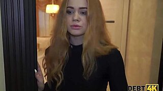 😘 debt collector bends over cute redhead teen and pounds her shaved pussy pov 😏