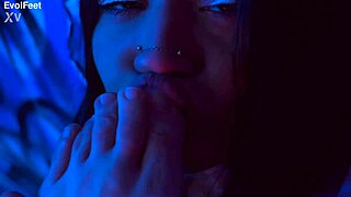 Sneaky foot goddess svetlana teases nylon legs toes pov lick temptation