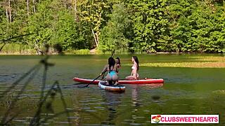 ClubSweethearts Three Girls Share Juicy Lick And Toy