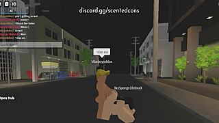 roblox bitch takes stepbro's cock deep inside her