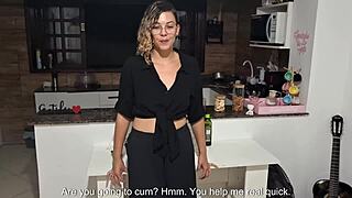 Mommy, stepson needs your natural tits pussy to cum inside after ripping clothes