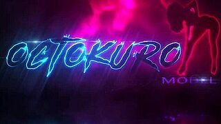 Octokuro's pussy hammered by dildos in fishnets and leather