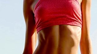 blindfolded in lingerie, i'm a cute russian model with panties down showing barefoot sexy underwear