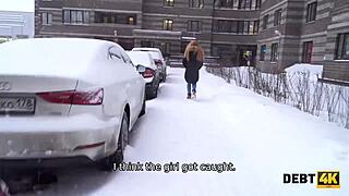 😘 debt collector bends over cute redhead teen and pounds her shaved pussy pov 😏