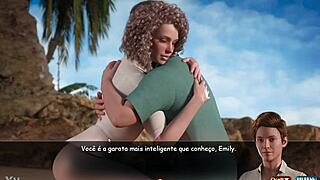 nerd uncovers outdoor fucking treasure in nadia's wild adventure