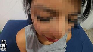 wow fiorella's huge natural tits bounce as she rides and swallows my full cumshot