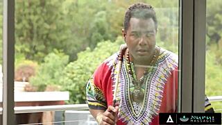 nuru massage turns into oiled interracial anal fucking with gorgeous masseuse riding cock cowgirl