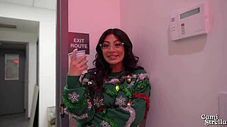 Big Titty Latina Coworker Fucks Me Doggystyle at Office Christmas Party