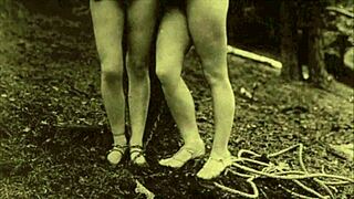 Vintage granny with hairy pussy blows and fucks in retro homemade secret life footage.