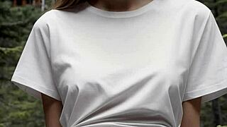 Cute Girls in Lingerie Hang Out at Forest Cabin