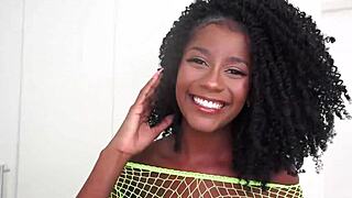 Jenny Pretinha's First Anal Ebony Shoot with Brazil's Biggest Cock at 19