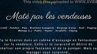 maté par les vendeuses 😈 french public humiliation outdoors!!