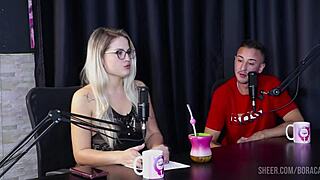 bruna carlos bora cast compilados on sheer red lingerie domination