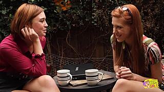 hey agent, this brunette writer's fingering turns into tight pussy licking orgasm lesbian kiss?