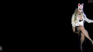 Stepmom Sucks Golden Boy's Huge Monster Cock in Stockings Cosplay