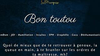 Bon Toutou Obeys French Femdom JOI Commands