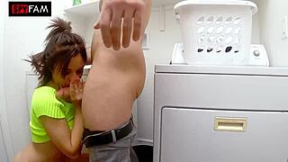 stepdad, pump your hot load deep in my stepdaughter pussy while mom's out