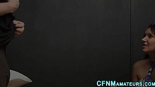 Glamorous CFNM Amateur Babe Jerks Cock in High Heels