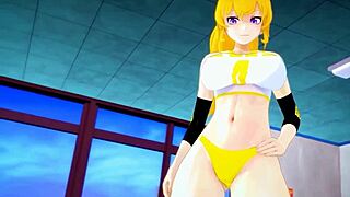 Intense Team RWBY Workout Ends with Creampie Explosion in Steamy POV