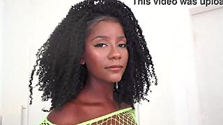 Jenny Pretinha's First Anal Ebony Shoot with Brazil's Biggest Cock at 19