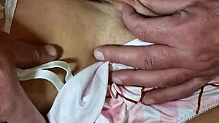 juicy big tits milf begs bodybuilder daddy not to cum inside her tight pussy